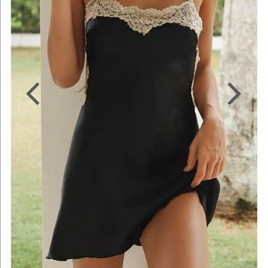 VRG GRL Learn French Slip Mini Dress